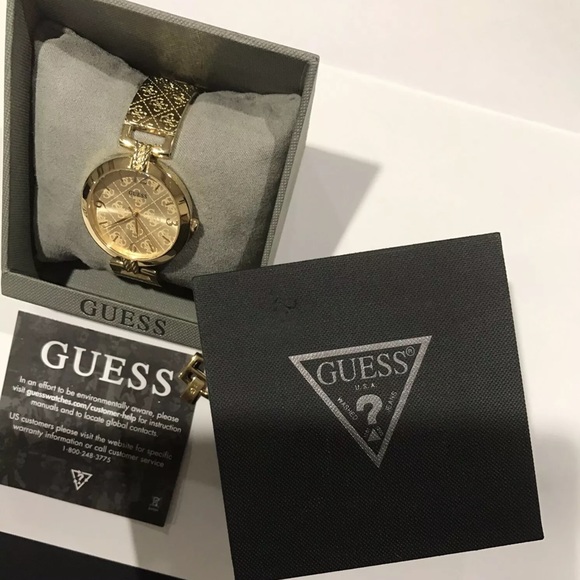 GUESS LADIES GOLD G LUXE WATCH W1228L2 IN MINT CONDITION. ONLY WORN A FEW TIMES - Picture 6 of 6